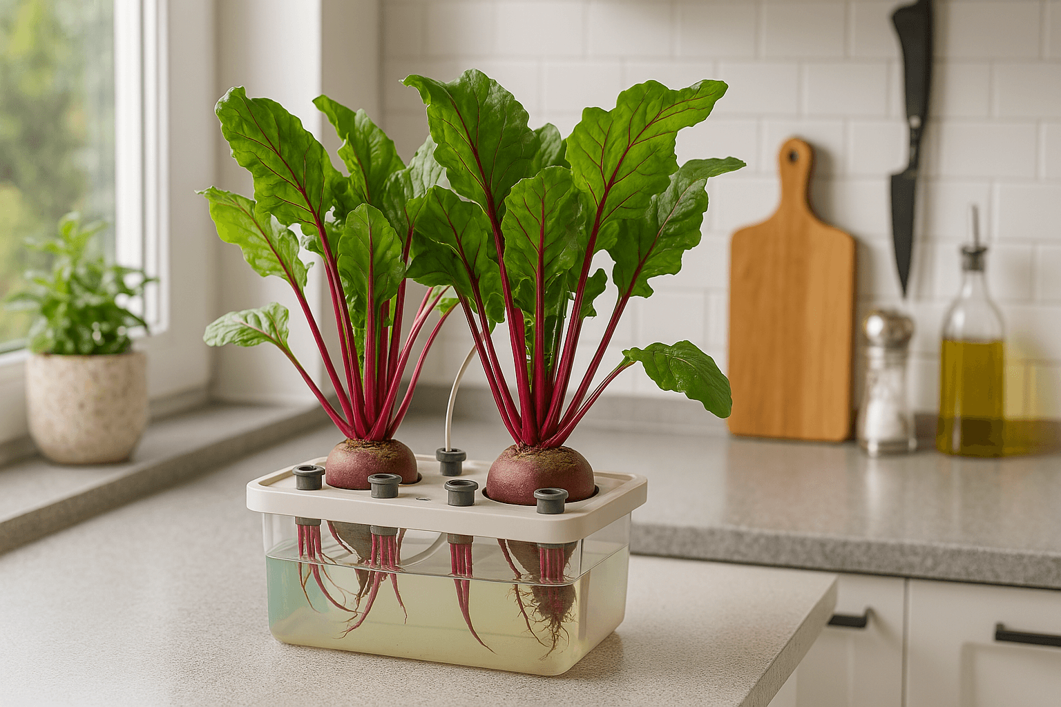 O Segredo das Raízes Perfeitas: Como Cultivar Beterrabas Hidropônicas com a Luz Certa
