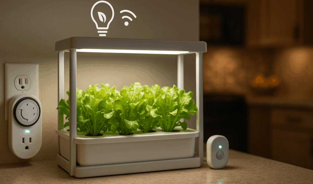 Economizando Energia com Timers e Sensores em Sistemas de Iluminação Hidropônicos Domésticos
